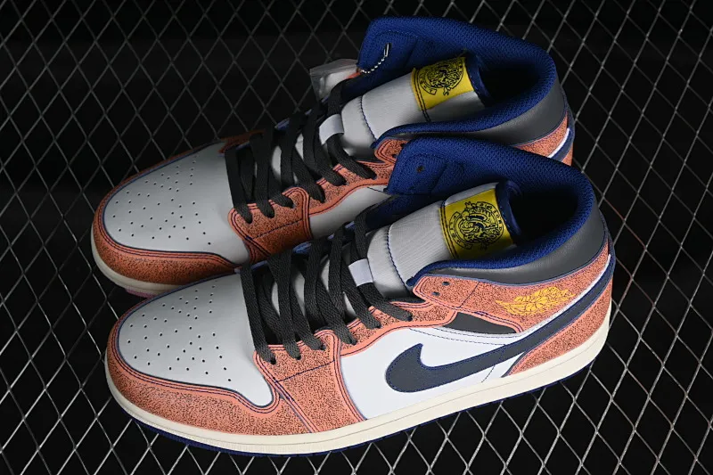 All categories Air Jordan Jordan series basketball shoes Air Jordan 1 Mid Air Jordan 1 Mid "Flight Vintage" AJ1 Joe 1 washed color Chinese culture basketball shoes FV3619-106